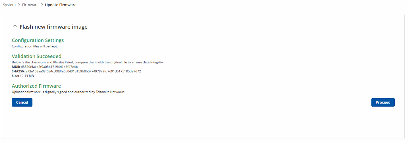 Firmware compability check